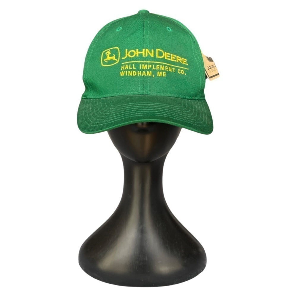 NWT Vintage John Deere Hall Implement Co Windham, ME Adjustable Cap